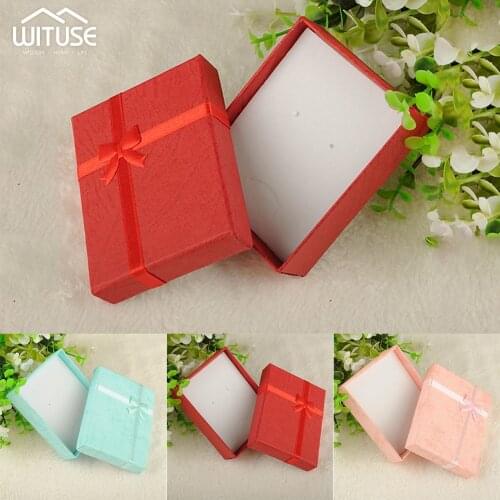 16/24pcs Colorful Jewery Organizer Rings 4x4x3/8.5x2.5cm Storage Cute Earrings Small Gift Wedding Birthday Party packaging Box