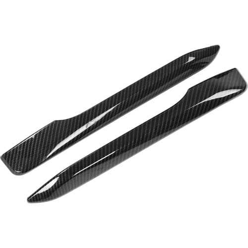 2pcs Original Standard Carbon Fiber Style Auto Front Fog Lamp Strips Trim For BMW X1 F48 2016-2019