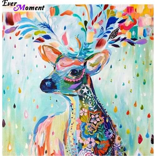 2016 cartoon deer Diamond Embroidery Diy Diamond Painting Kits for Square Full Rhinestone Embroidered Mosaic Needlework ASF350