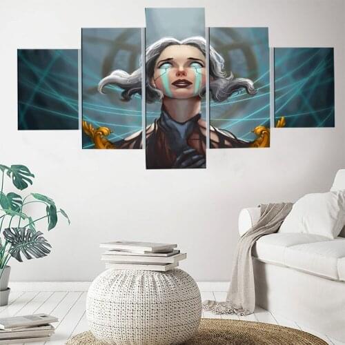 5 Pieces League of Legends Game Camille,Steel Shadow For Modern Decorative Bedroom Living Room Home Decor