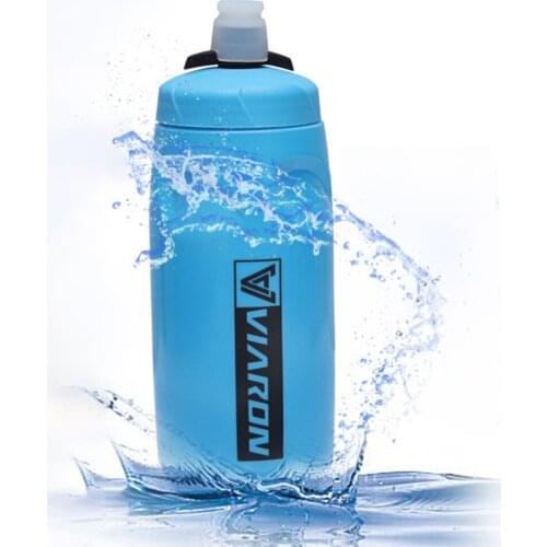 620 Ml Sports Squeeze Water Bottle Bike Drinking Bottle 22 Oz BPA Free Push/Pull Cap Cup Outdoor Sports Fitness Cycling Hiking