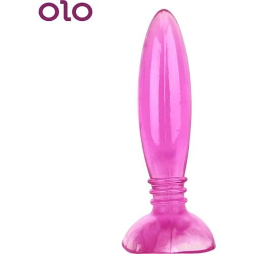 OLO Jelly Anal Plug Butt Plug Anal Dildo for Beginner Prostate Massager Masturbation Real Skin Feeling Sex Toys for Men Women