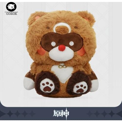 Anime Game Genshin Impact Lovely Xiangling Caramel Crispy Rice Plush Stuffed Dolls Cartoon Pillow Toy Cosplay Xmas Gift