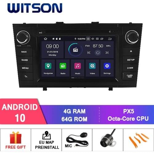 DE STOCK ! WITSON Android 10 CAR DVD GPS PLAYER FOR TOYOTA AVENSIS 2008 2009-2013 Car Multimedia Player Stereo AutoAudio GPS