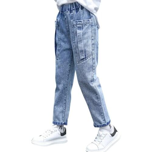 Girls Jeans Graffiti Pattern Kids Jeans Girls Casual Style Childrens Jeans Spring Autumn Childrens Clothes 6 8 10 12 14