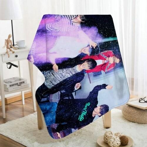 Musife Custom TXT Flannel Blanket Design Your own Blanket Flannel Blankets for Sofa DIY Dropshipping