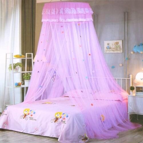 Dome Bed Netting Canopy Lace Bed Canopy Dome Hanging Mosquito Net Easy to Install Kids Baby Bedding Girls Room Decor