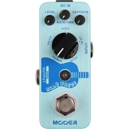 MOOER Baby Water Chours Delay Pedals for Acoustic Guitar Digital Effects Pedal High Quality Reverb Effect Guitar Accessories