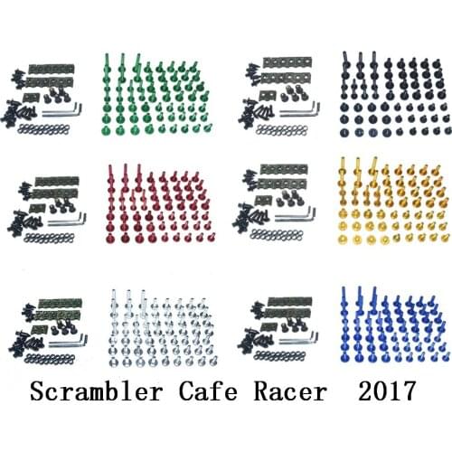 Motorcycle Complete Fairing Bolts Kit Bodywork Screws For Fit DUCATI Scrambler Cafe Racer 2017