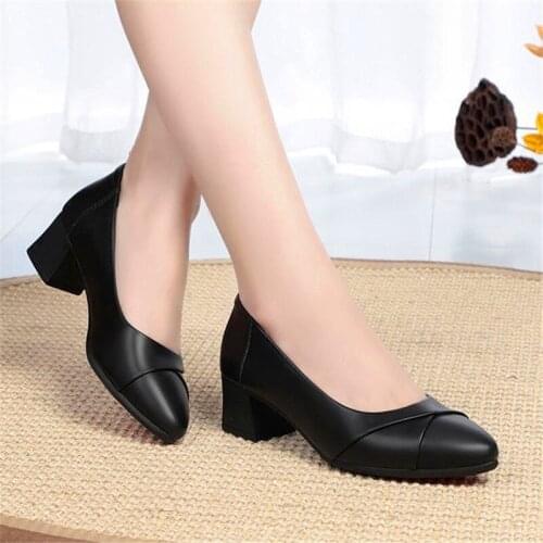 QianLeiStarFlash Leather Pumps