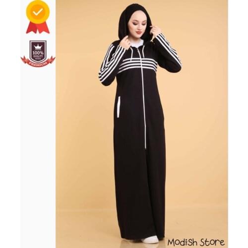 Tracksuit Double Sport Muslim Sets 2021 Turkish Womens Clothing Winter Autumn Arabic Dubai Black Abayas Kaftan Ramadan Moroccan