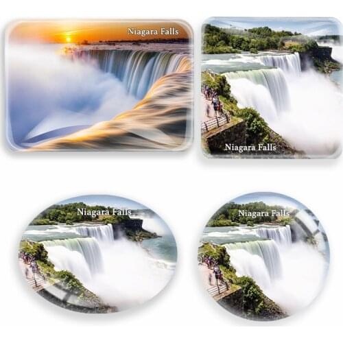 US Niagara Falls Fridge Magnet World Tourist Souvenir glass Refrigerator Magnetic Stickers Home Decor USA Tourist gift