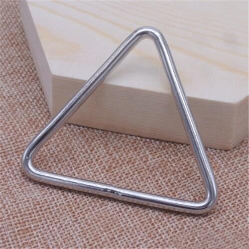 Welded 304 steel Weaving tape buckle steel metal triangle belt anchor clip fastener Adjusting Shoulder straps buckle bag