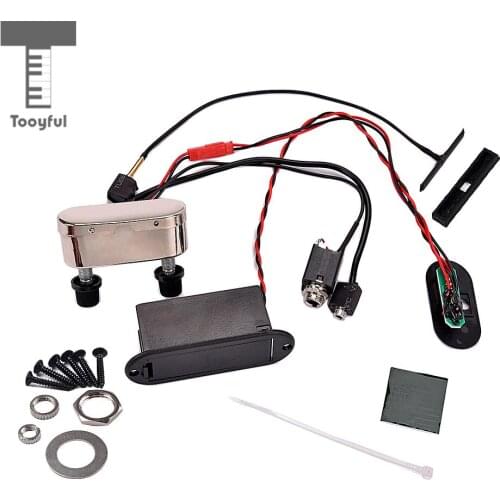 Tooyful High Grade Electric Violin Pickup Amplifier Violin EQ Preamp for 3/4/4/4 Violin Lovers