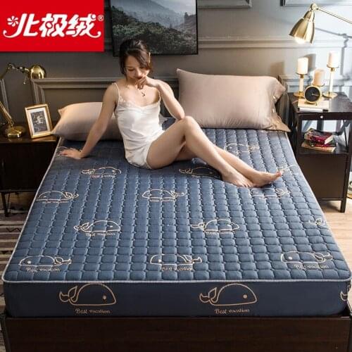 Thickened mattress with cotton padded mattress cover Single mattress cover Simmons protective cover Bed cover