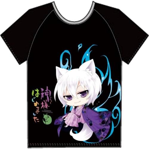 Japanese Kamisama Hajimemashita tomoe Kawaii Summer style T-Shirt Anime T shirt Fashion Men Women Casual Short Sleeve shirt Tops
