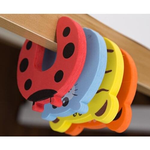 Baby Safety Cute Animals Cabinet Locks for Child Safety Protection Finger Baby Security Card Door Stopper Baby Care Protection