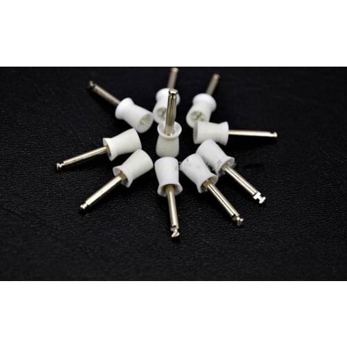 100 PCS Dental Polishing 4 Webbed Prophy Cup Brush White Color Latch Type NEW