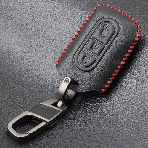 3 Buttons Fob Shell Car Key Super Quality Leather Case Cover for Nissan Tiida Note Navara Qashqai Micra Juke X-Trail Pathfinder