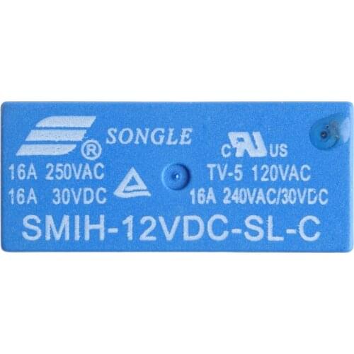 5Pcs SMIH-12VDC-SL-C Relays 12V 16A 250V 8 Pin One Conversion Set