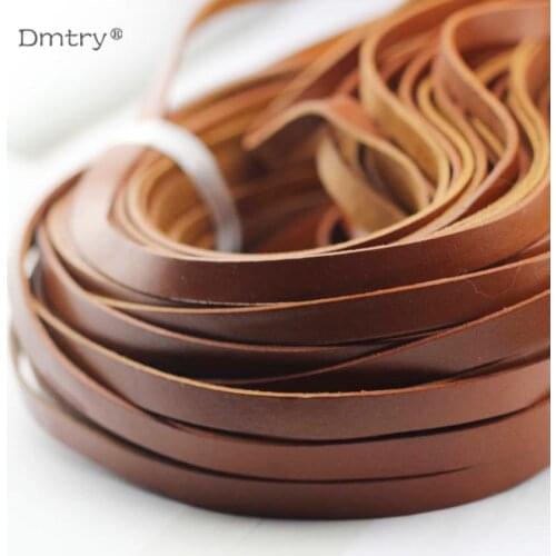 Anslow 3meter/lot High Quality 10*2mm Genuine Leather Cord For Bracelet Jewelry Rope Cord Findings Accessories Material LT0003
