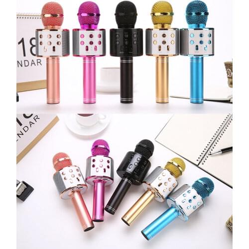 Wireless Microphone karaoke Bluetooth Handheld Microphone Portable Professional Speaker Home KTV Bluetooth Condenser Microphone
