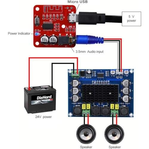 Bluetooth 4.2 MP3 Decoder Lossless Receiver Module Diy Wireless Speaker Automotive Audio Modified Mini Power Amplifier Board