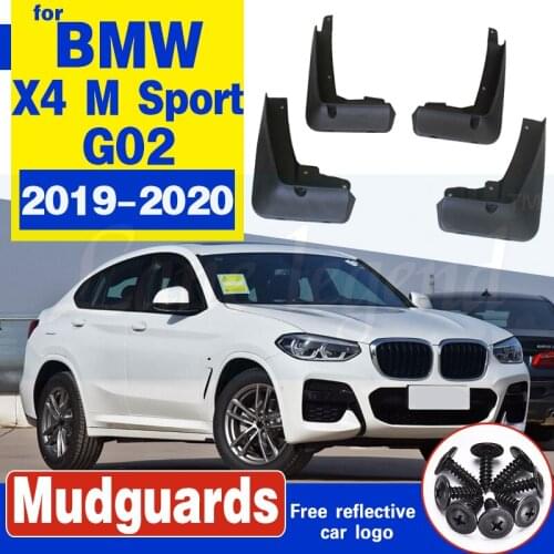 Brand New High Quality 4pcs Car Mudguards For BMW X4 G02 M Sport 2019 mudflaps Splash Guards car Fender Flares Genuine Mud flap