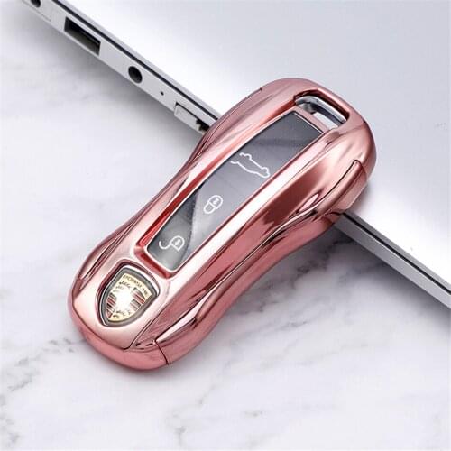 360° Protection TPU Car Key Case For Porsche Cayenne Macan Design 997 Panamera Cayman Key Cover Anti-wear Transparent Key Shell