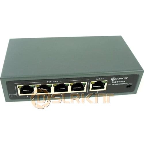 DSLRKIT ALL Gigabit 5 Ports 4 PoE+ Switch 802.3at Power Over Ethernet