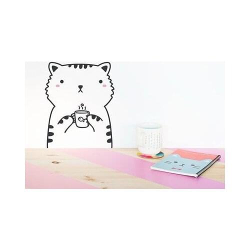 Europe Style Animal Wall Sticker Lovely Cat Decal Home Decor Vinyl Art Mural Removable for Kids Room Wall Quote Stick