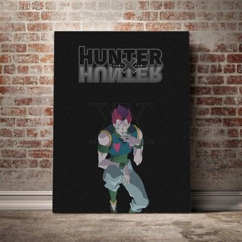 Hisoka Morow Hunter x Hunter anime Framed Canvas poster Wooden Painting wall Art decor Living room Study Home Decoration Prints