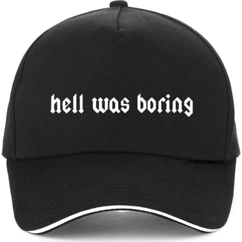 Fashion Letter Print Hell Was Boring Baseball cap Women Funny harajuku Summer sunhat adjustable Unisex hats