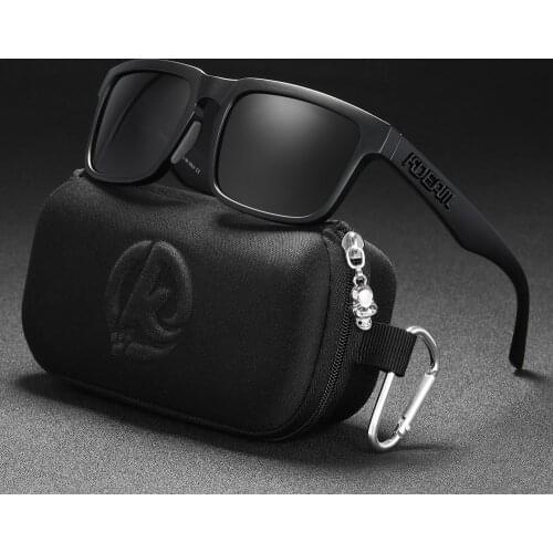 2021 KDEAM New men Square Sunglasses HD Polarized sport Sun Glasses Reflective Coating Mirror lens UV400 With 3D logo KD332