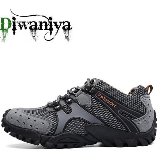 Large Size 38-46 Mens Hiking Shoes Breathable Outdoor Trekking Shoes Sneakers Men Mountain Climbing Shoes zapatillas hombre