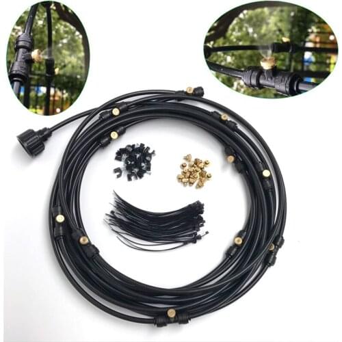 Misting Cooling Kit Garden Watering Sprayer Misting Cooling Watering System Greenhouse Garden Patio Watering Irrigation 6m-18m