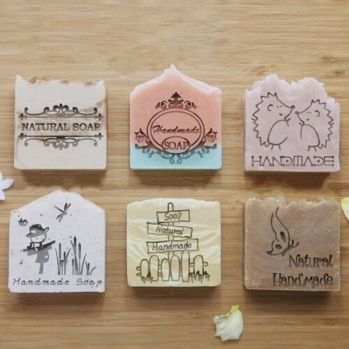 Natural handmade soap standard Mini soap diy stamp seal chapter