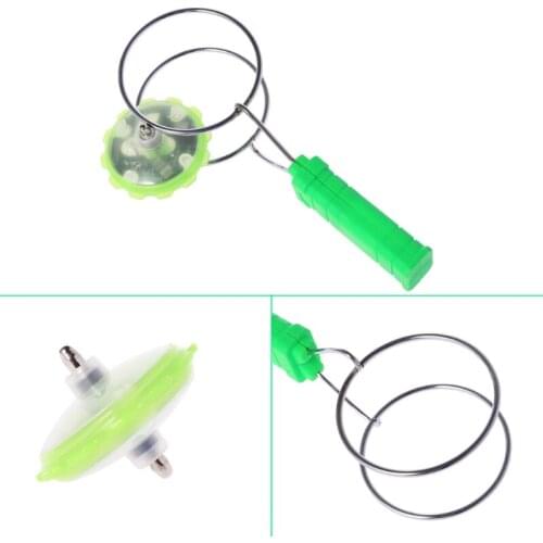 2021 New Magnetic Gyro Wheel Magic Spinning LED Colorful Light Gyro YoYo Toys Kids Gifts