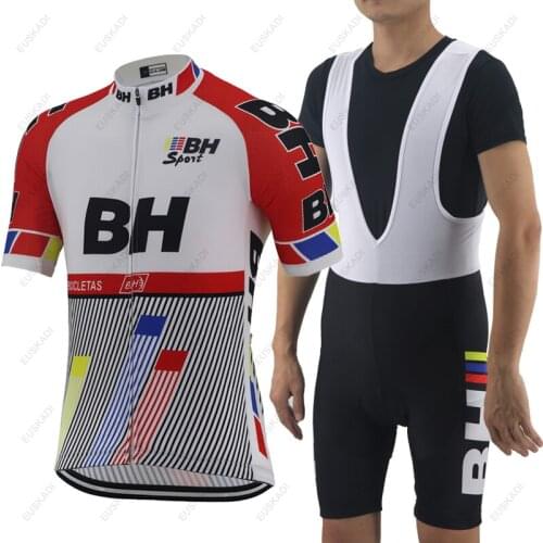 NEW Summer Men Retro Cycling Jersey Set Pro Team Bike Clothing Road MTB Bicycle Shirt Cycling Bib Shorts Suit EUSKADI Customize