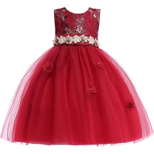 New Girls Dress Chiffon Vestidos Kids Dresses For Girls Summer Wedding Party Dress For Girls Costume Dresses 2 3 4 5 6 7 8 Years