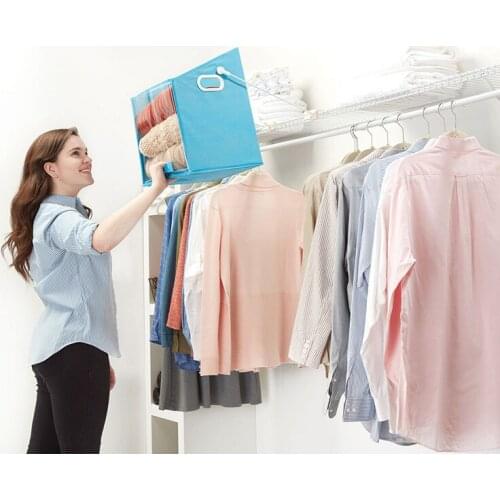 Clothes Storage Closet Organizer Caddy Box Rotatable Storage Closet Box Retrieve Items From High Safely Easily Clothes Organizer