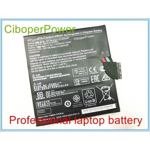 Original laptop battery 11.4V 52Wh 4630mAh Laptop Battery For 31/4630SP 0B23-011P0RV