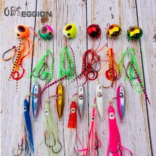 Inchiku Clearance 60g 80g Sale discounts Bottomship Metal jig lures sliding kabura Sinking Artificial Lead bait with assist hook