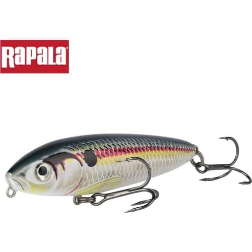 Rapala SKITTER WALK SW08 Fishing Lure 8cm 12g 3D Body Artificial Bait 2 VMC Hooks Casting & Trolling Hard Pencil Bait