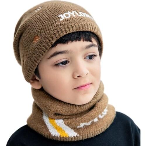 Maikun New Childrens Parent-Child Woolen Cap With Embroidery Letters Autumn And Winter Knitted Hat Boy Hat
