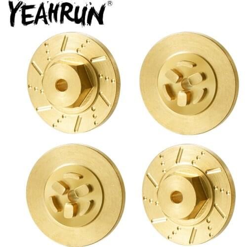 YEAHRUN Brass Steering Knuckles Blocks Wheel Hub Counterweight for Jimny 1/18 RC Crawler Car Upgrade Parts