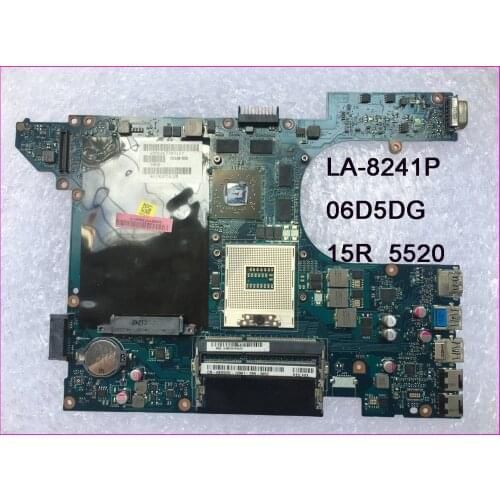 06D5DG QCL00 LA-8241P 5520 mainboard For DELL Inspiron 15R 5520 7520 laptop motherboard HD7670M 1GB 100% TEST OK