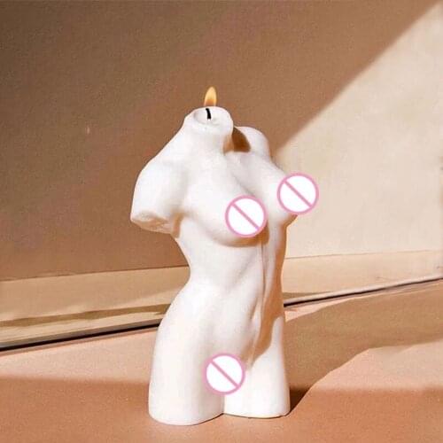 1PC 3D Human Body Art Candle Silicone Mold Men Women Female Model Body Silicone Molds Crystal Resin Wax Mould Candle DIY Craft