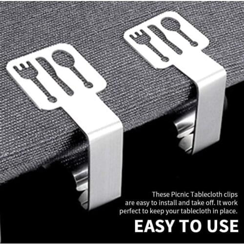 1Pcs Tablecloth Clips Wedding Tablecloth Clamp Holder DIY Party Craft Decorative Steel Kitchen Supplies