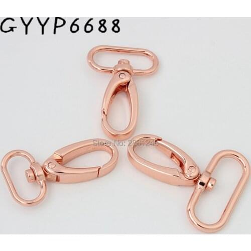 10-30pcs 6 colors 20mm 26mm 32mm Rose gold thick swivel trigger snap hook for purse strap dog collar metals bag clasp DIY